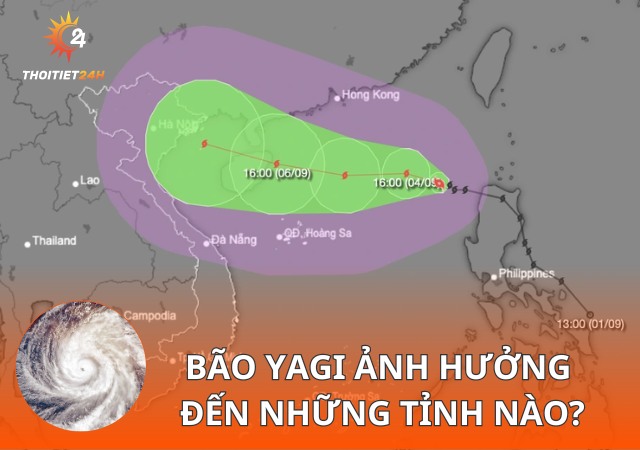 Bão số 3 (YAGI) đổ bộ vào đâu? Dự báo bão đi qua nhiều tỉnh